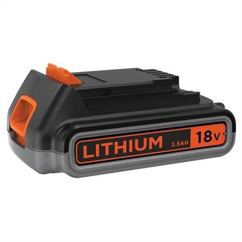 Black & Decker batteri 18V 2.5Ah svart