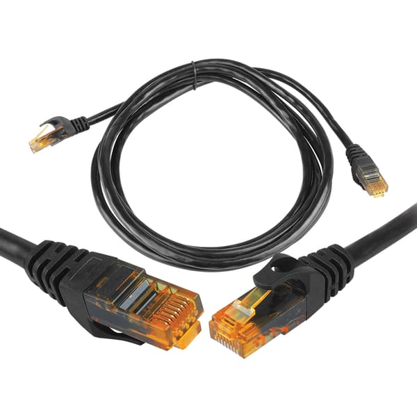 8P8C CAT6e UTP Anslutningsnätverkskabel (patchkabel) 1 5m svart