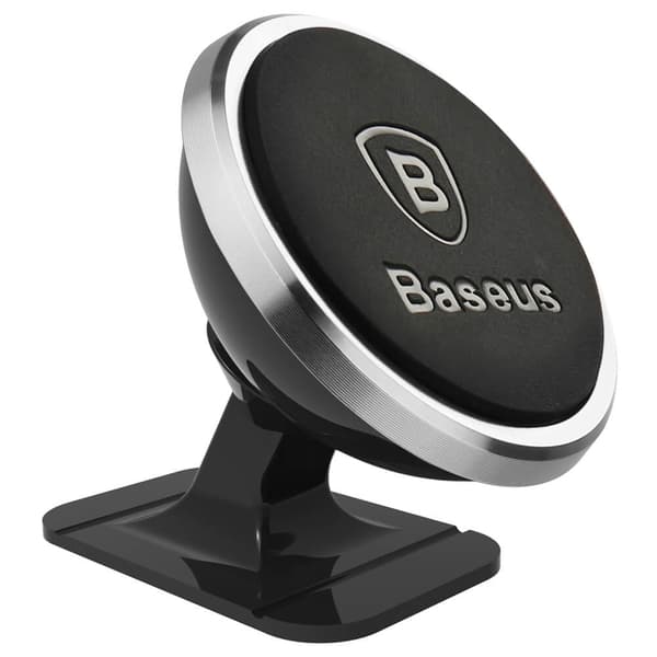 Bilhållare för Bil med Magnet - Baseus, Silver, Dashboard