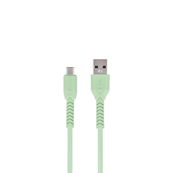 Maxlife MXUC-04-kabel USB - USB-C 1,0 m 3A grön grön