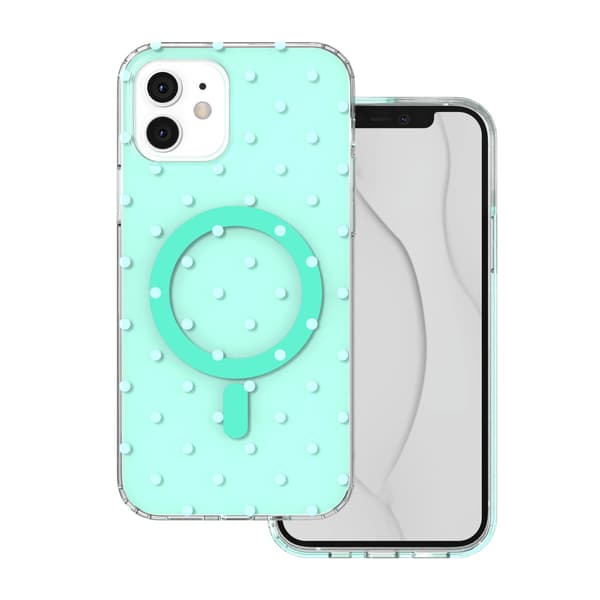 Bubble Dots Mag skal för iPhone 11 grön