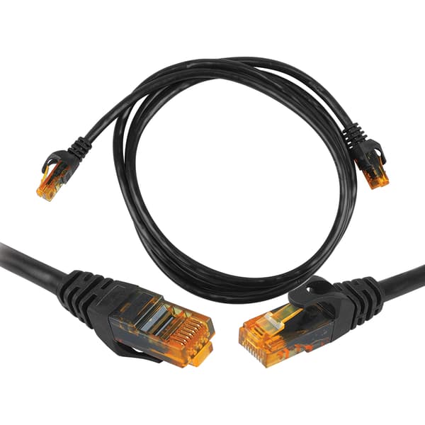 8P8C CAT6e UTP Anslutningsnätverkskabel (patchkabel) 1m svart