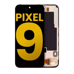 OLED-enhet med ram (med fingeravtryckssensor) för Google Pixel 9 (renoverad) (alla färger)