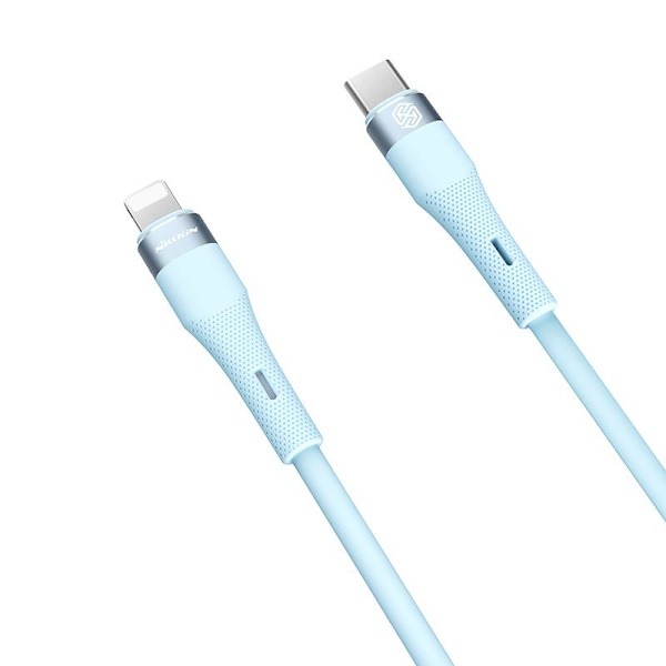 NILLKIN DATA KABEL FLOWSPEED SILIKON TYP-C/LIGHTNING PD 27W BLÅ