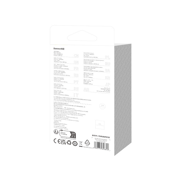 Baseus CoolPlay USB - USB-C-kabel 2m 100W vit