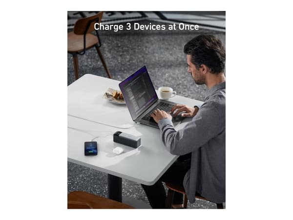 Anker 737 Powerbank 24000mAh 1xUSB-A 2xUSB-C svart svart