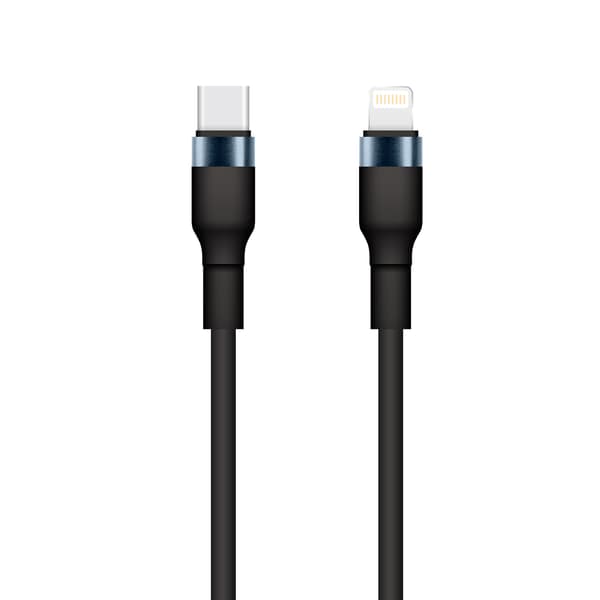 Setty USB-C - Lightning-kabel 1m 3A KSC-L-131 svart