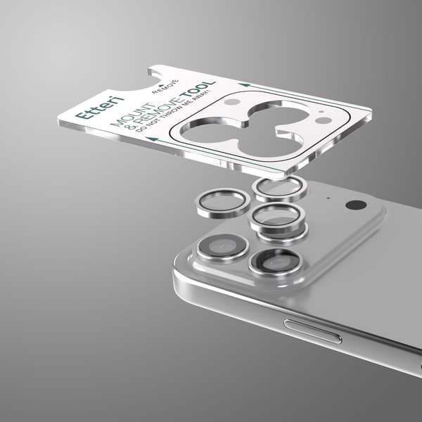 Kamerlinsskydd för iPhone 17 Pro/Max Grå grå