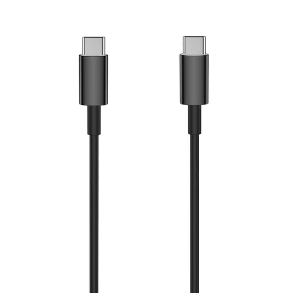 Setty kabel USB-C - USB-C 1,0 m 3A svart svart