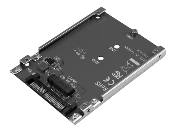 StarTech.com M.2 to U.2 Adapter - för M.2 PCIe NVMe SSDs - PCIe M.2 Drive to U.2 (SFF-8639) Host Adapter - M2 SSD Converter (U2M2E125) Interfaceadapte