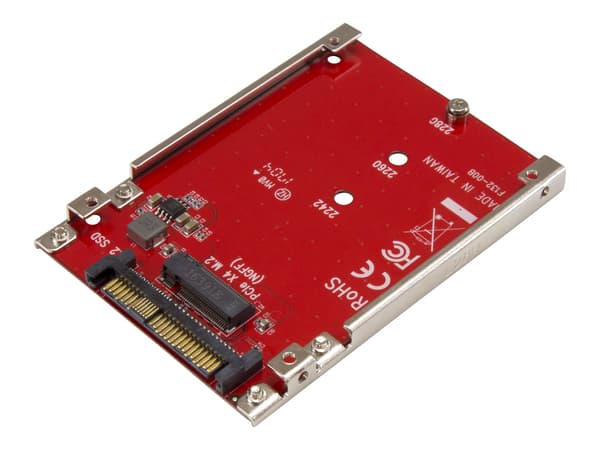 StarTech.com M.2 to U.2 Adapter - för M.2 PCIe NVMe SSDs - PCIe M.2 Drive to U.2 (SFF-8639) Host Adapter - M2 SSD Converter (U2M2E125) Interfaceadapte