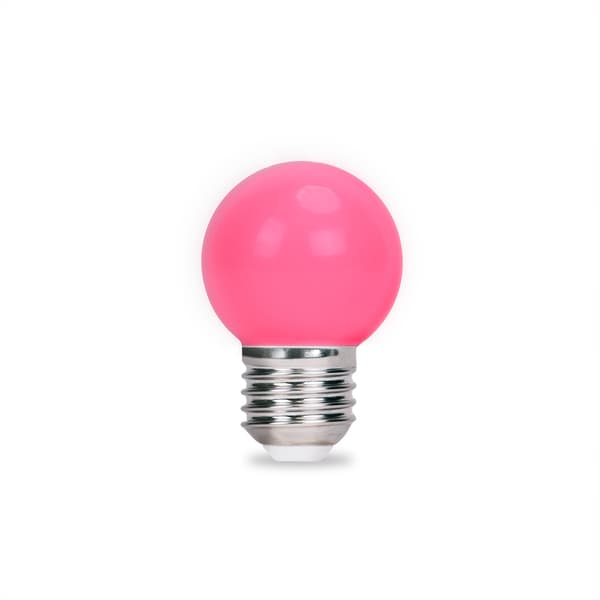 Forever Light LED-lampa E27 G45 2W 230V rosa 5-pack rosa