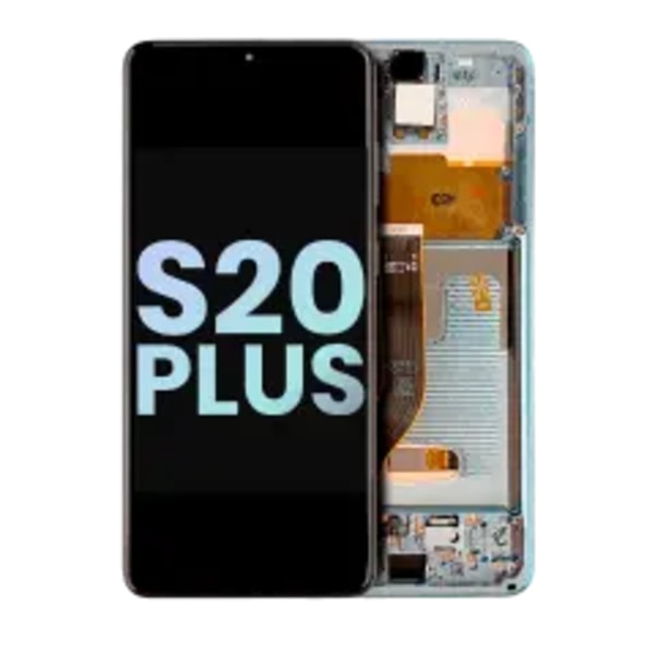 OLED Assembly With Frame For Samsung Galaxy S20 Plus 5G (Service Pack) (Cloud Blue)