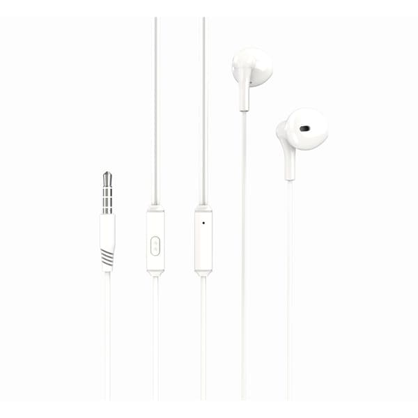 XO trådbundna hörlurar EP39 jack 3,5mm vit