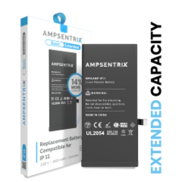 Ersättningsbatteri för iPhone 11 (AmpSentrix Basic Extended)