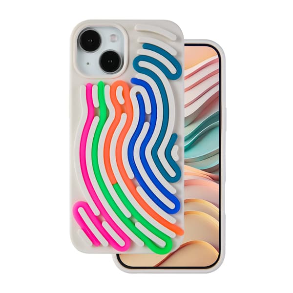 DIY Snake skal för iPhone 15 beige
