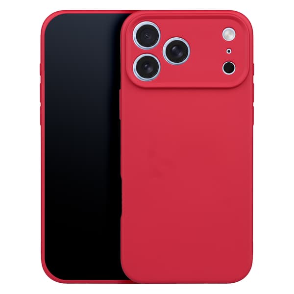 Silikonskal för iPhone 17 Pro Max / 18 Pro Max röd röd