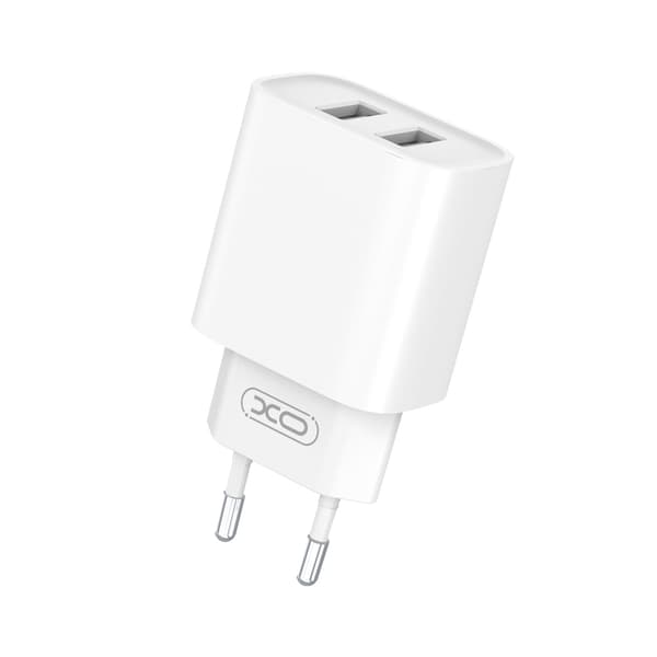 XO väggladdare CE02C 2x USB 2,1A vit