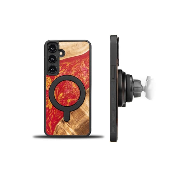 Bewood Unique Case for Samsung Galaxy S24 Plus Neons Paris with MagSafe