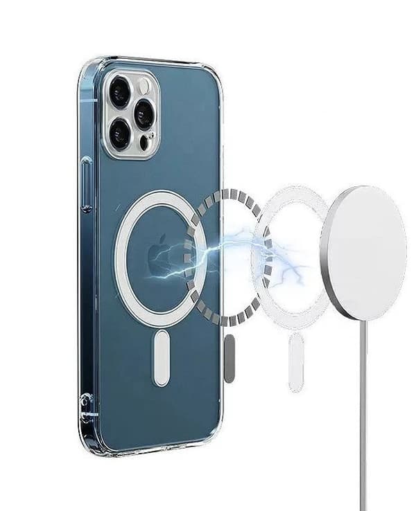 MagSafe silikonskal för iPhone 11 transparent