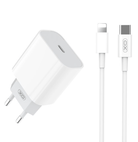 2 st 25W snabbladdare med 2 m kabel, vit