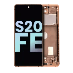 OLED Assembly With Frame For Samsung Galaxy S20 FE 4G / 5G (Service Pack) (Cloud Orange)