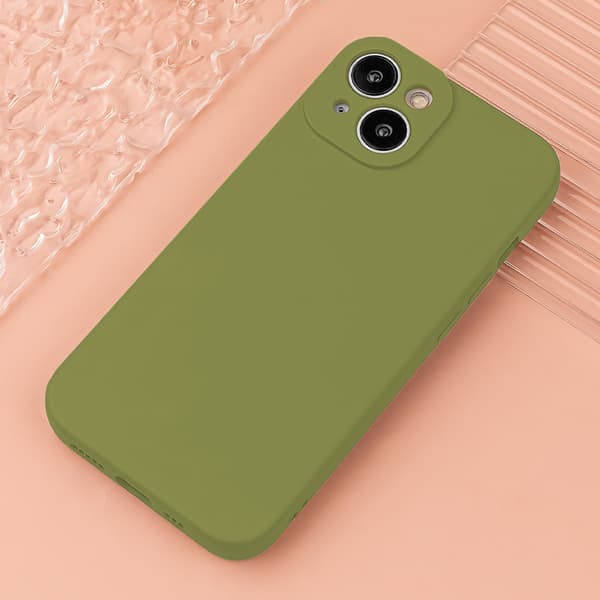 Silikonfodral för Xiaomi Redmi A3 4G (Global) oliv