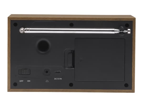DENVER DAB-46 DAB bärbar radio Brun vit