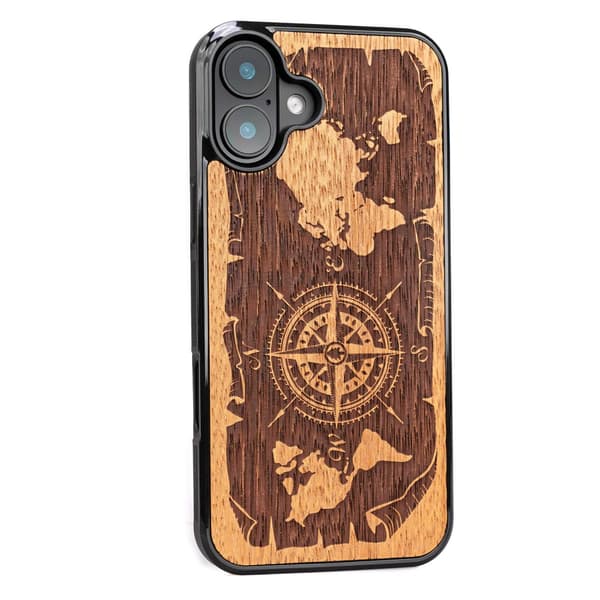 Bewood case for iPhone 16 Plus 6.7\" Compass Merbau