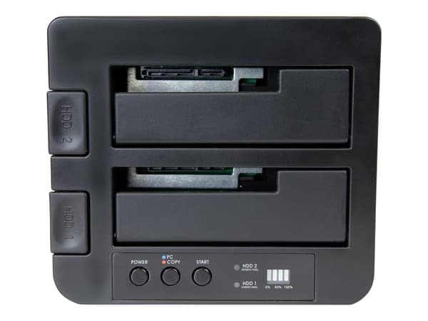 StarTech.com USB 3.1 (10Gbps) Hard Drive Duplicator Dock för 2.5 & 3.5 SATA SSD HDD 4Kn - USB/ USB-C [Thunderbolt 3 Compatible] Cloner (SDOCK2U313R)