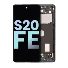 OLED Assembly With Frame For Samsung Galaxy S20 FE 4G / 5G (Service Pack) (Cloud Navy)