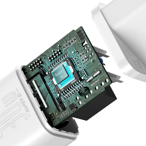 Baseus väggladdare Super Si PD 30W 1x USB-C vit vit