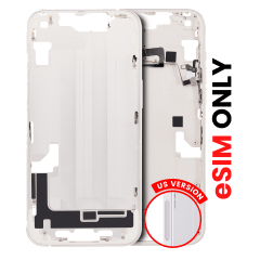Mellanstomme med smådelar för iPhone 14 (amerikansk version) (Aftermarket Plus) (Starlight) vit