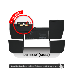 Batteri (A1705) för MacBook 12" A1534 (2016-2017)