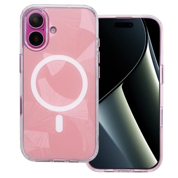 Flash Mag-fodral för iPhone 16 6,1\" rosa