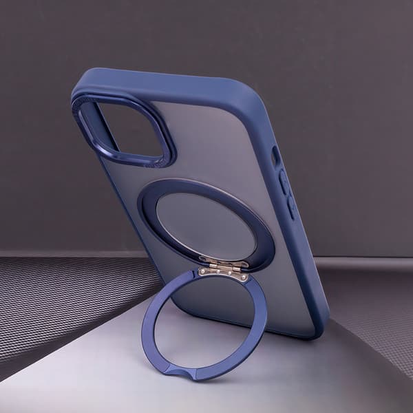 Mag Ring Roterande fodral för iPhone 11 marinblå