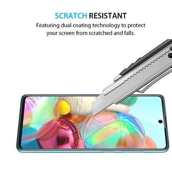 2 st heltäckande skärmskydd för Samsung A41 Transparent