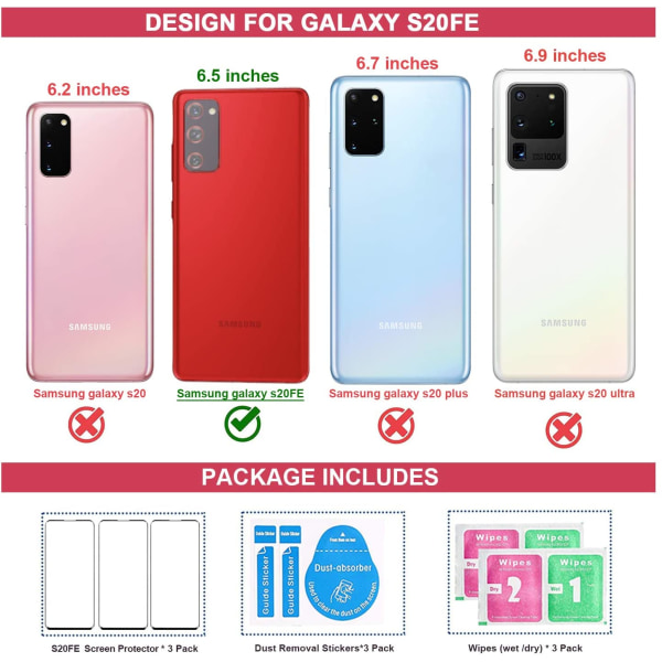[3-pack] för Samsung Galaxy S20 FE skärmskydd