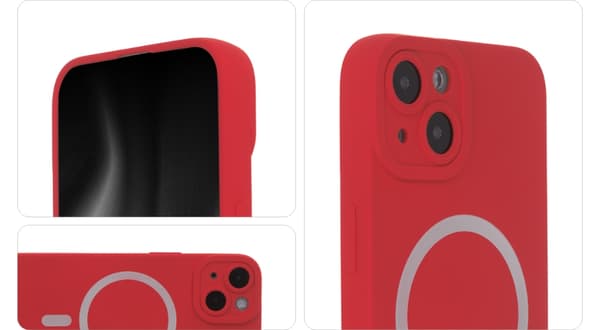 Silicon Soft Mag Skal till iPhone 15 Pro Max 6,7\" röd