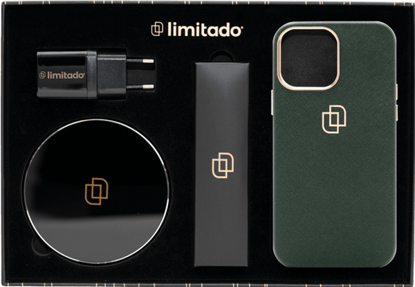 Tillbehörspaket – iPhone 13 mini grön Saffiano