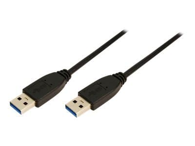 LogiLink USB-kabel 1m svart