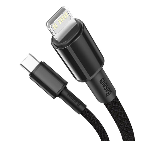 Baseus kabel High Density PD USB-C - Lightning 1,0 m svart 20W svart