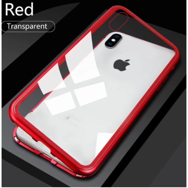 magnetisk glas bakfodral X/Xs röd Red