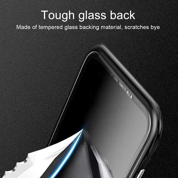 Metallmagnetglasfodral till Samsung Galaxy A10|blå Blue