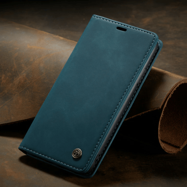 Läderfodral för iPhone 13 – Grön