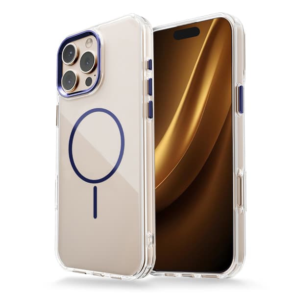 Clear Thin Mag-skal till iPhone 15 Pro 6,1\" blå