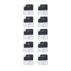 Blixtljus / Ström Flexfäste med Mikrofonnät för iPhone 12 (Svart) (10-pack) svart