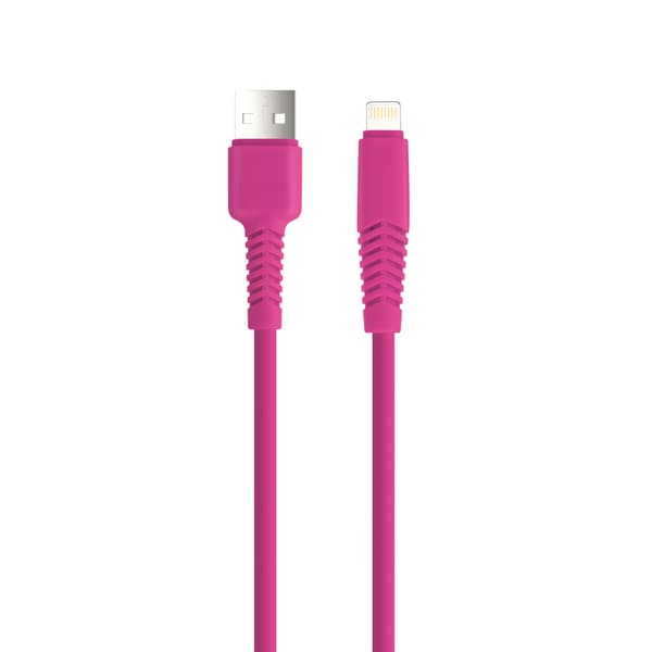 Setty-kabel USB - Lightning 1,5 m 2,1A KSA-L-1.526 rosa