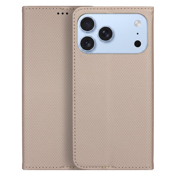 Smart Magnet fodral för iPhone 17 Pro Max / 18 Pro Max guld gul