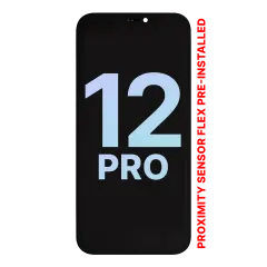 OLED-enhet med förinstallerad flexkabel för närhetssensor för iPhone 12 Pro (Service Pack)